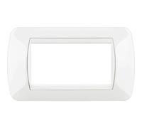 Bticino Living International placca 4 moduli quadra bianca L4804BI
