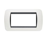 Bticino Living International placca 4 moduli bianco L4804PB