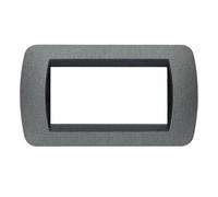 Bticino Living International placca 4 moduli grafite L4804GF