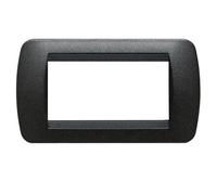Bticino Living International placca 4 moduli grafite nero L4804GFN
