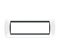 Bticino Living International placca 7 moduli bianco L4807PB