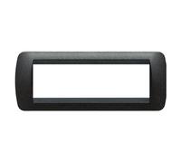 Bticino Living International placca 7 moduli grafite nero L4807GFN