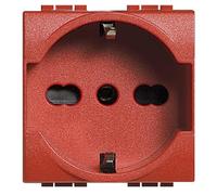 BTICINO LIVING INTERNATIONAL PRESA SCHUKO 2P+T ROSSA L414016R