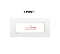 BTICINO LIVINGLIGHT AIR LNC4807BN PLACCA PIATTA 7 MODULI - BIANCO PURO
