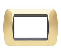 BTICINO L4803OR PLACCA TRE MODULI ORO