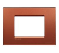 BTicino Living Light LNA4803RK Placca Quadra 3P, Brick