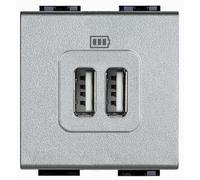 BTicino Living Light Nt4285c2 Ll - Caricatore Usb 2 Prese Tech