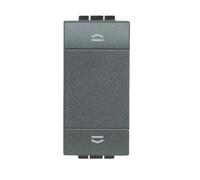 Bticino Living Light Pulsante Doppio Interbloccato Salita Discesa Nero L4037N