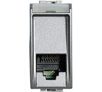 BTICINO LIVING LIGHT TECH NT4258/11 PRESA TELEFONICA RJ11 CONNETORE PLUG 4/6