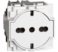 Presa FLAT Schuko Bticino Living Now 16A colore bianca KW4140A16F