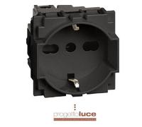 Presa schuko Bticino Living Now 10/16A Nero KG4140A16
