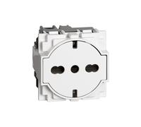 Presa FLAT Schuko Bticino Living Now 16A colore bianca KW4140A16F