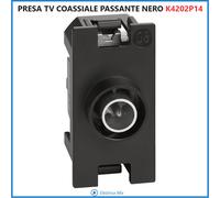 Bticino Living Now Nero Placca Supporto Presa USB Spia Led Cover Pulsante moduli