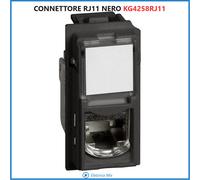 Bticino Living Now Nero Placca Supporto Presa USB Spia Led Cover Pulsante moduli
