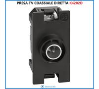 bticino living now nero sabbia bianco placca supporto presa spia led cover posti