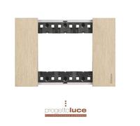 BTICINO LIVING NOW PLACCA 4 MODULI COLORE ORO KA4803ZW