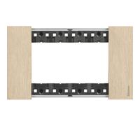 Bticino KA4804ZW Living Now - Placca 4 Moduli, Oro, 147.5 x 86 x 20 mm