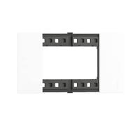 Bticino Living Now Placca Bianca In Plastica Per Supporti Modulari - CONFEZIONE: 1 pz., Numero Posti: 4 Moduli