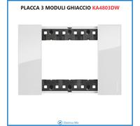 Bticino Living NOW Placche Placca Nero Sabbia Bianco Supporto 3 4 6 moduli posti