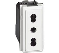 Bticino Living Now Presa Bipasso, Bianco