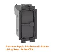 BTICINO LIVING NOW PRESE PULSANTE INTERRUTTORE SCHUKO DEVIATORE COLORE SABBIA