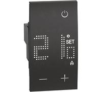 Bticino, Living Now Termostato Ambiente 230V 2 Moduli Nero