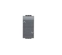 BTICINO LIVINGLIGHT L4037 PULSANTE DOPPIO INTERBLOCCATO 10A 250Vac ANTRACITE