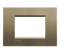 Bticino LNA4803SQ living light placca quadra 3 posti colore Square