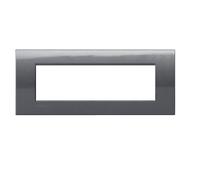 Placca 7 posti Acciaio Bticino Living LNA4807AC