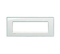 Bticino Livinglight placca 7 moduli quadra colore acquamarina LNA4807KA