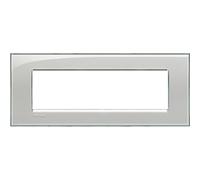 Bticino Livinglight placca 7 moduli quadra colore acquamarina LNA4807KA