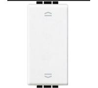 BTICINO LIVINGLIGHT N4027 Commutatore Doppio Tasto 1-0-2 bianco N4027N