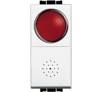 BTICINO LIVINGLIGHT N4038R PULSANTE 10A + PORTALAMPADA ROSSO