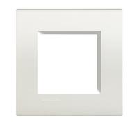 Bticino Livinglight placca 2 moduli quadra bianca LNA4802BI