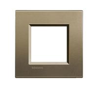 Bticino LivingLight placca 2 moduli quadra colore square LNA4802SQ