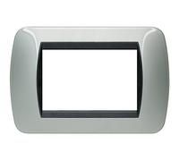 Living Int. - Placca 3 posti alluminio - L4803AL