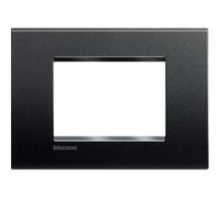 Bticino Livinglight placca 3 moduli quadra grigio antracite LNA4803AR