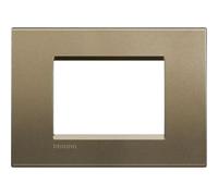 Bticino LNA4803SQ living light placca quadra 3 posti colore Square