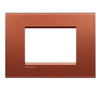 Bticino Livinglight placca 3 moduli quadra colore brick LNA4803RK
