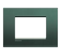 Bticino Livinglight placca 3 moduli quadra colore Park LNA4803PK
