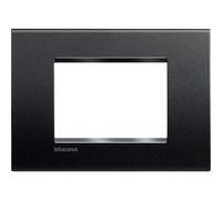 Bticino Livinglight placca 3 moduli quadra grigio antracite LNA4803AR