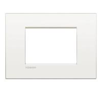 BTicino LNC4803BN Livinglight Air Placca 3 Moduli, Bianco