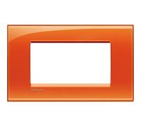 Placca 4 posti Arancio Bticino Living LNA4804OD