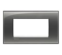 Bticino Placca Livinglight 4 moduli quadra colore Fumo di Londra LNA4804KF