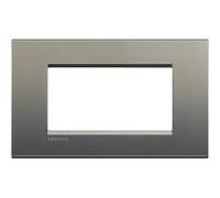 Bticino Livinglight placca 4 moduli quadra colore avenue LNA4804AE