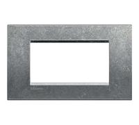 Bticino Livinglight placca 4 moduli quadra colore native LNA4804NA