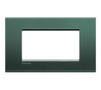 Bticino Livinglight placca 4 moduli quadra colore park LNA4804PK