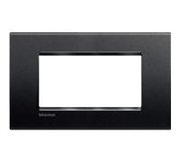 Bticino Livinglight placca 4 moduli quadra grigio antracite LNA4804AR