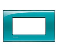 Bticino Livinglight placca 4 moduli quadra verde deep LNA4804VD