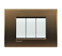 Placca 4 posti Bronzo Bticino Living LNA4804BZ